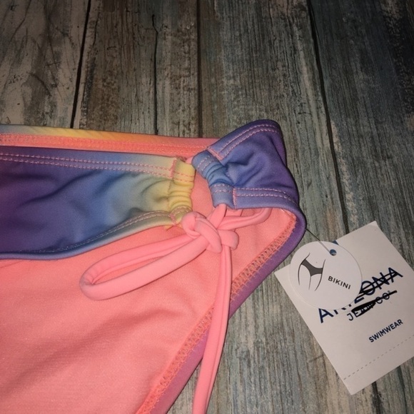 NWT Arizona Jeans Co Rainbow Bikini Bottoms - Picture 4 of 5